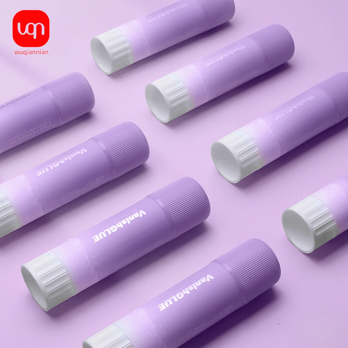 1-12PCS Simple Purple School Glue Sticks that Will Disappear Kids Home Scrapbook Supplies Student Stationery, School Supplies