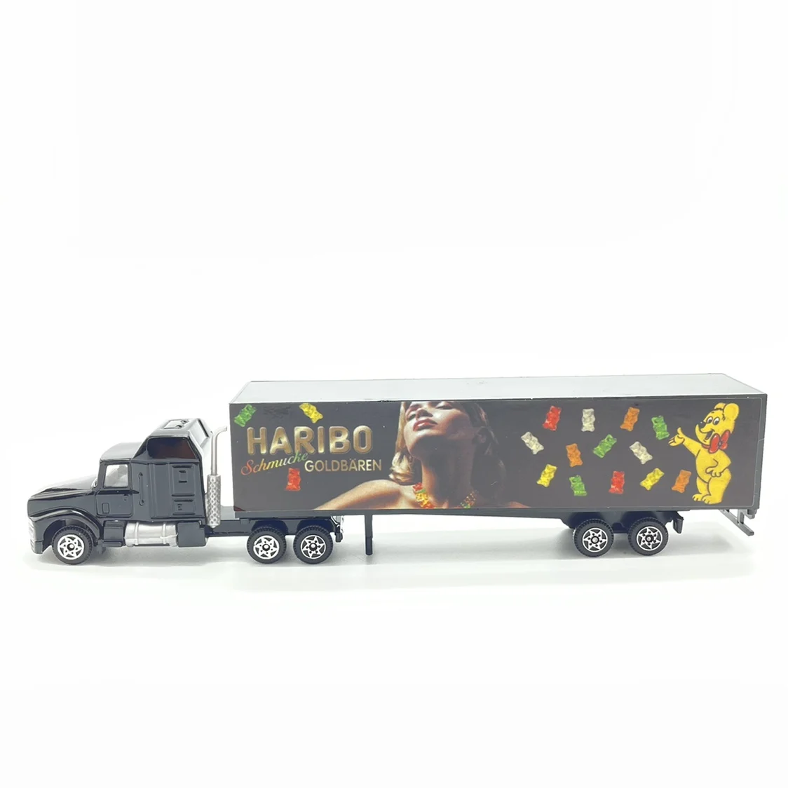 HO Scale 1:87 Trailing Truck Container Model Truck Kids Toy Sand Table Scene Layout Diorama kit 1Pcs