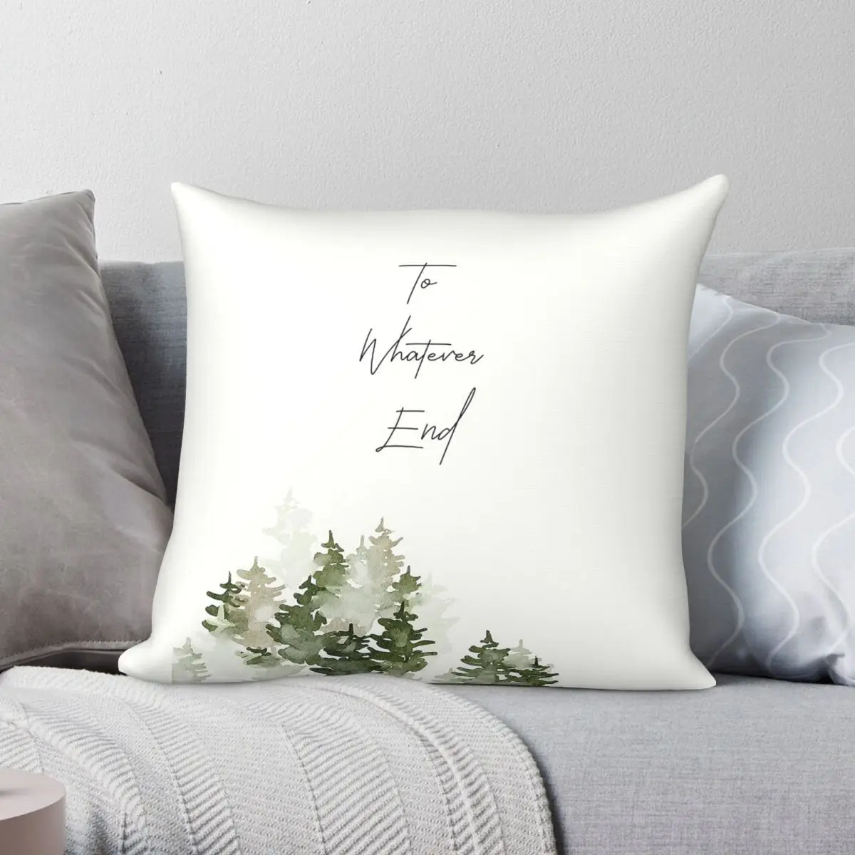 Throne Of Glass To Whatever End Square Pillowcase Polyester Linen Velvet Pattern Zip Decorative Pillow Case Home Cushion Cover