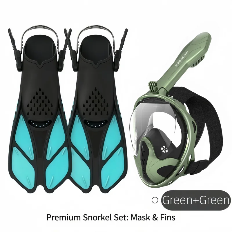 snorkel-set-2-piece-snorkeling-gear-set-for-teens-and-adults-full-face-snorkel-mask-with-adjustable-swim-fins-anti-fog-anti-leak