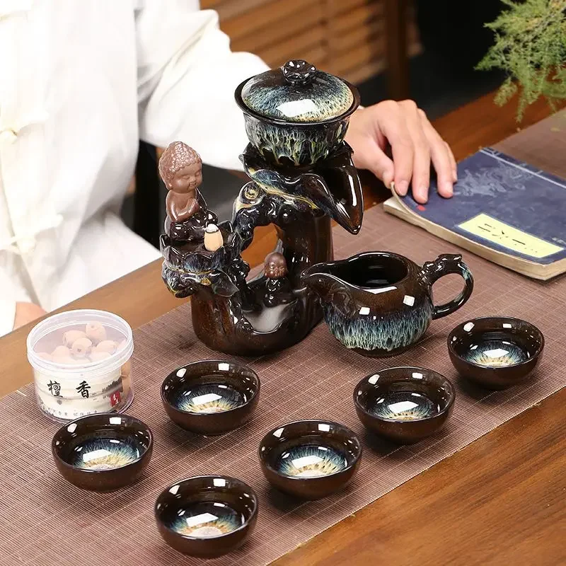 

2024 New Chinese tea set Creative kung fu teaset high-end tea cup set the tea set for mom best tea set brand in China Teacup set