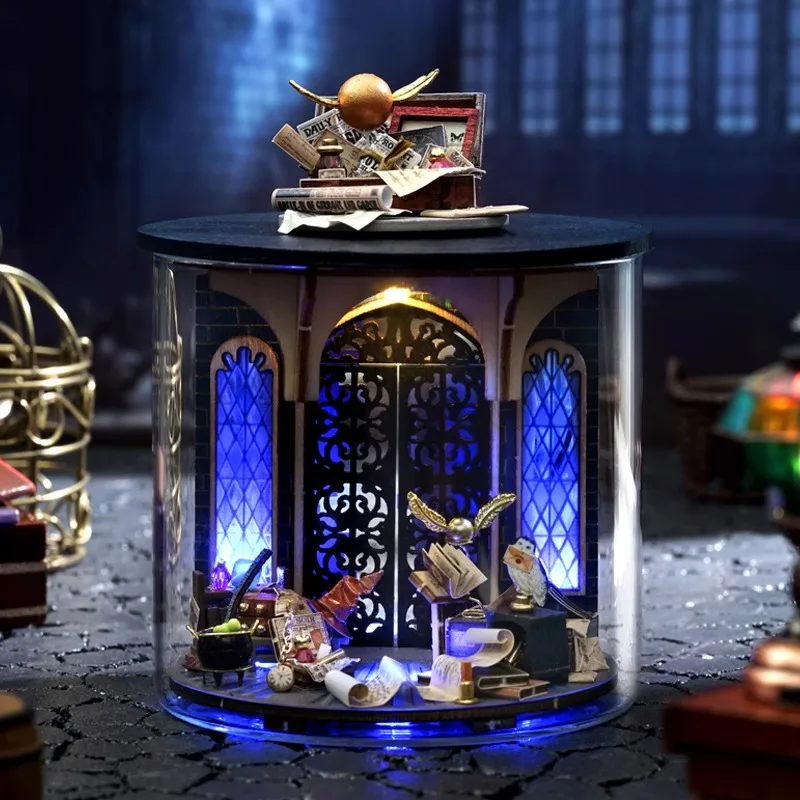 DIY handmade Hut แก้วประกอบฉากบ้าน Magic House การผลิตสร้างสรรค์ของขวัญวันเกิดน่ารัก Dream ขวด Series