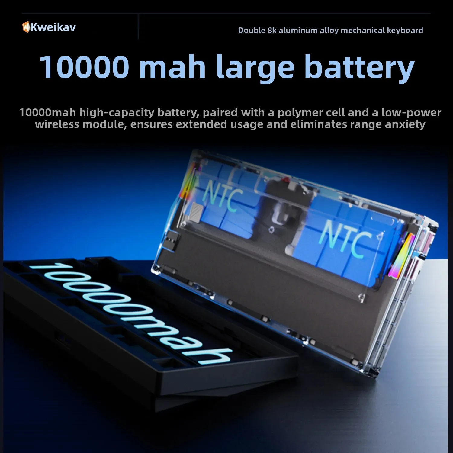 WEIKAV NUT75 Mechanical Keyboard Kits Aluminum Alloy Wireless 3-mode Dual 8K Low Latency E-sports Gaming Custom Keyboard gifts