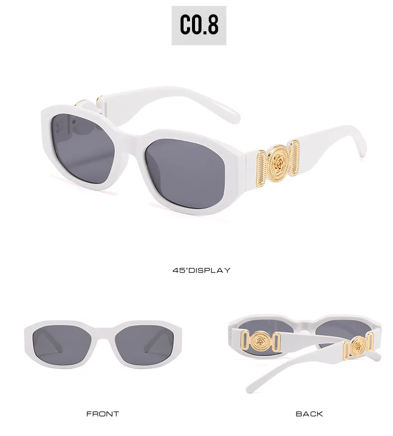 Marke Kleine Sonnenbrille Frauen Designer Blume Sonnenbrille Polygonale Fashoinable Damen Shades Beliebte Geeignet – Detail 12