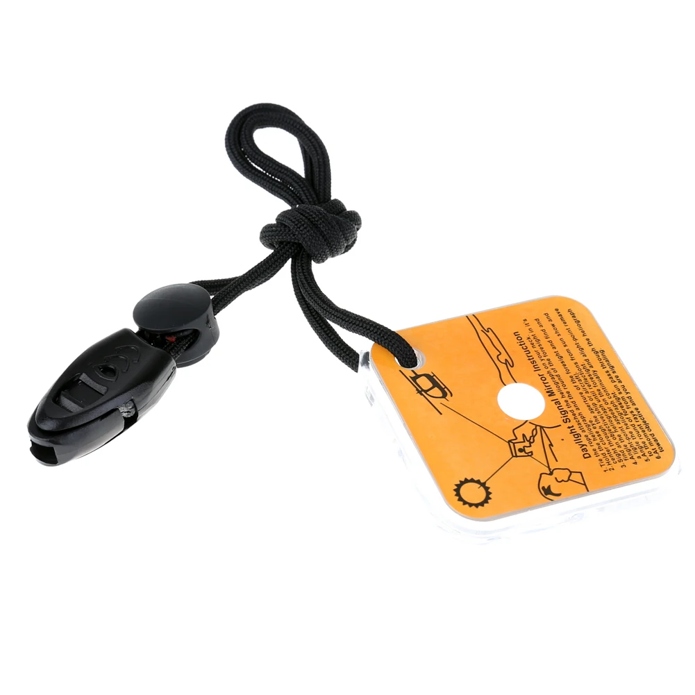 2-10PCS 긴급 생존 거울 휘파람과 다기능 모험 거울 실용적인 야외 도구 응급 처치 용품