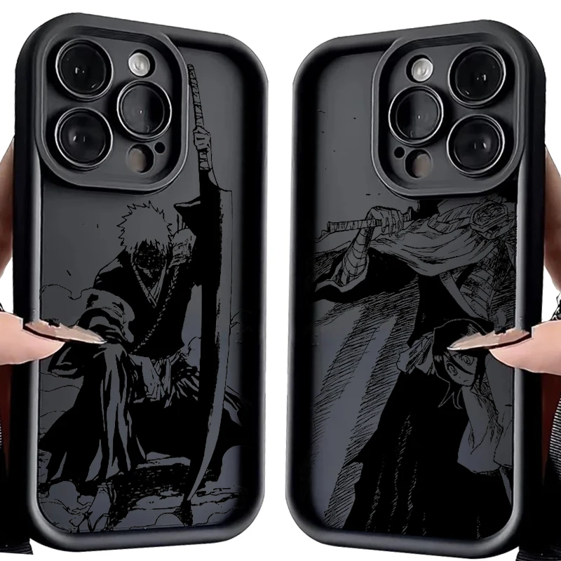 Japanese BLEACH Anime For iPhone 15 14 13 12 11 Pro Max XS Max X XR 7 8 Plus 6S Eye Ladder Phone Case