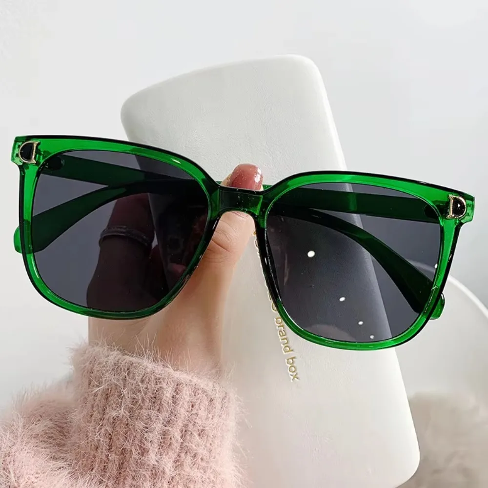 

Fashion Oversized Square Sunglasses, Women's Vintage Big Frame Gradient Shades, Designer Brand Sun Glasses for Women