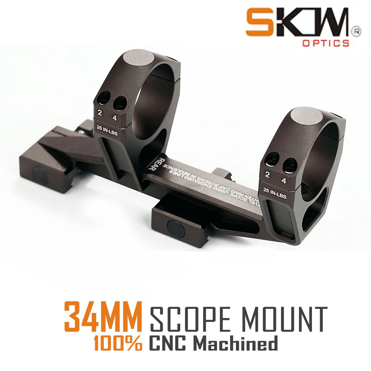 

SKWoptics-Scope Rings for Picatinny Rails, 34mm, AR15, M4 Mount, CNC, 1913,