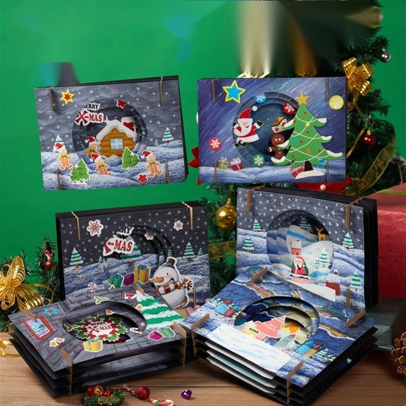 

Handmade Cartoon DIY Cards 3D Painting Material Pack Decorations Craft Package Home Decor Children's Home Starry Sky Gift New