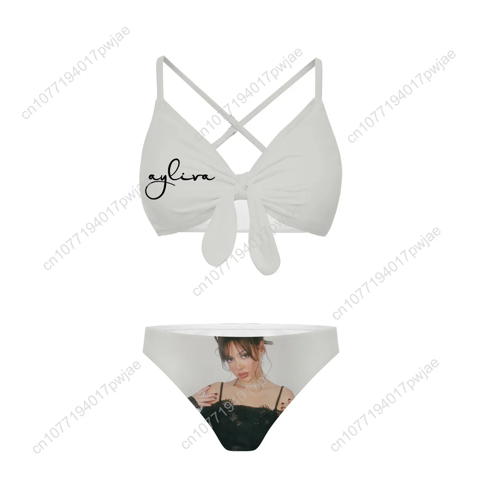 Ayliva German Singer Bathing Suits Cross Strap Suspenders Swimsuits Womens Bikini Pool Party Beach Swimwear Customized Beachwear