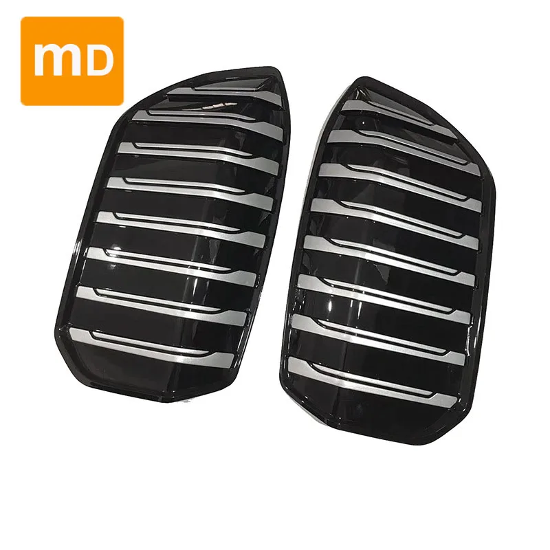 Glossy Black Radiator Grilleswith Vertical Stickers, For BMW Electric I3 BMW 7 Series Car Accessories