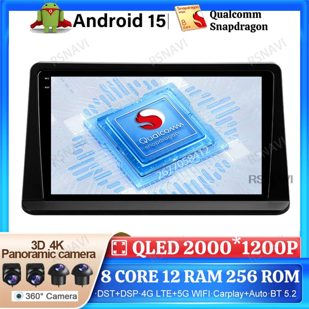 Android 15 Car Radio For Mitsubishi Pajero 2 V30 V40 V20 1991 - 2004 Navigation DSP Head Unit BT DVD Multimedia Qualcomm 5G WIFI