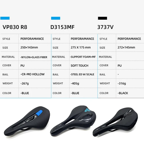 Imagen 1 del producto Sillines de bicicleta DDK, cómodo cojín, sillín de bicicleta MTB, diseño ergonómico, arco de acero, asiento de bicicleta hueco