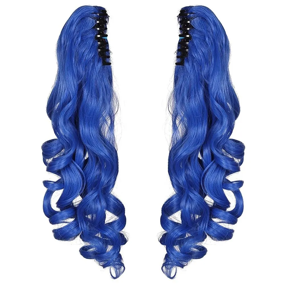 HAIRJOY Synthetic Hair Long Curly Cosplay Wig with 2 Ponytails Wig Halloween Wig for Party