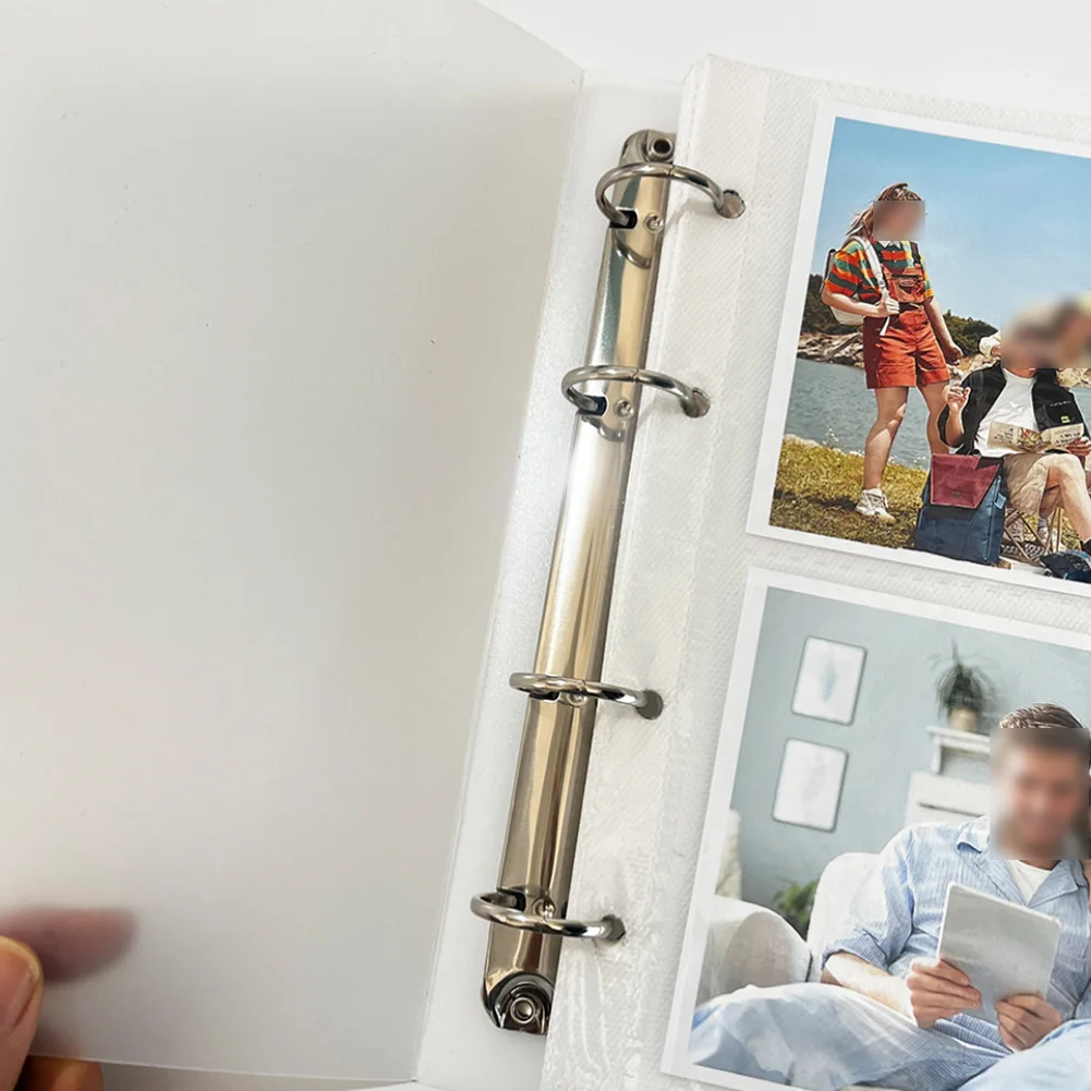 Protective Photo Sleeves 120 Clear for 4x6 Inch Cards Compatible with 4 Ring Binder for Photo and Card Collection Storage