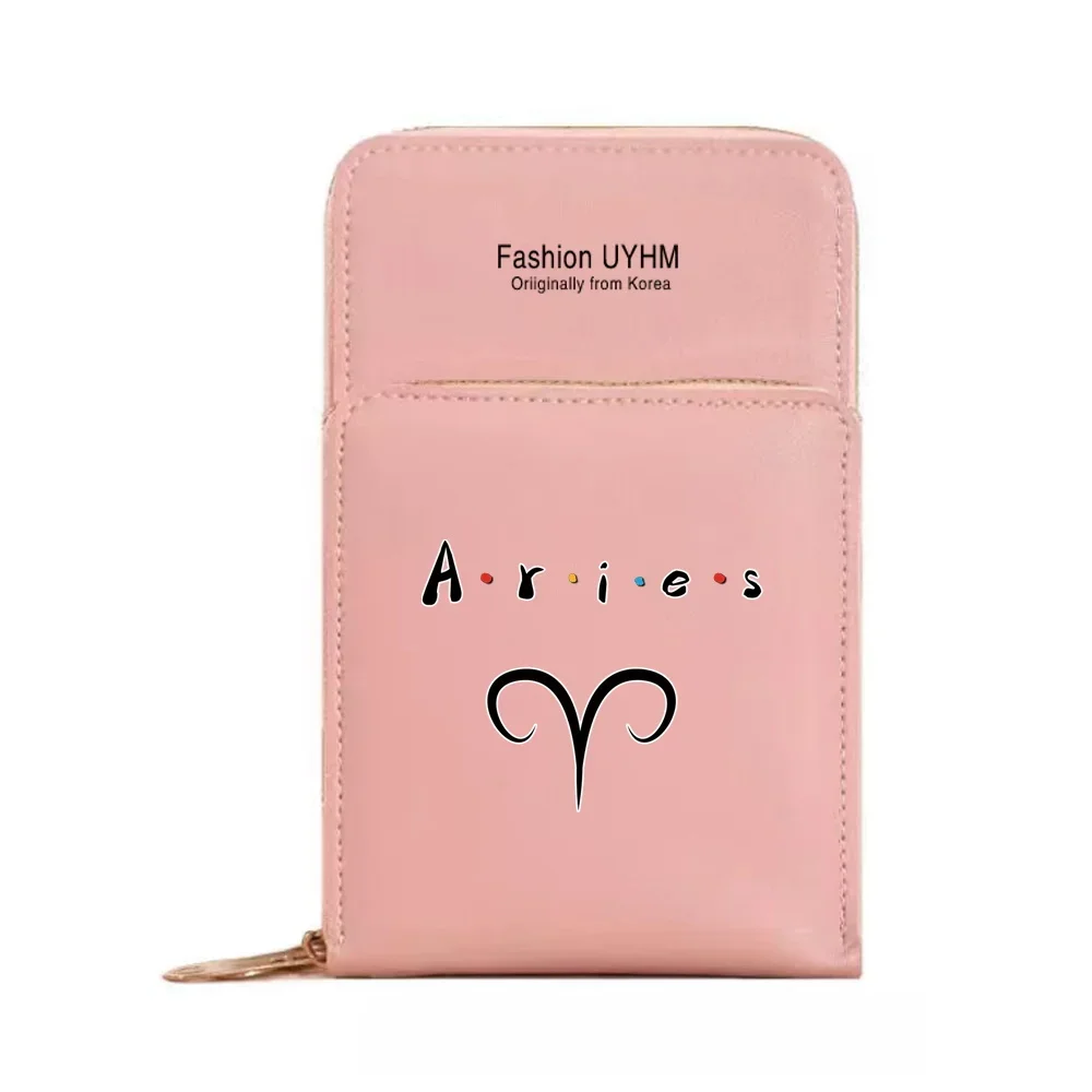 Shoulder Bags Touch Screen Phone Bags Women Case Card Organizer Cell Phone Purse Messenger Pouch Handbag Constellation Pattern