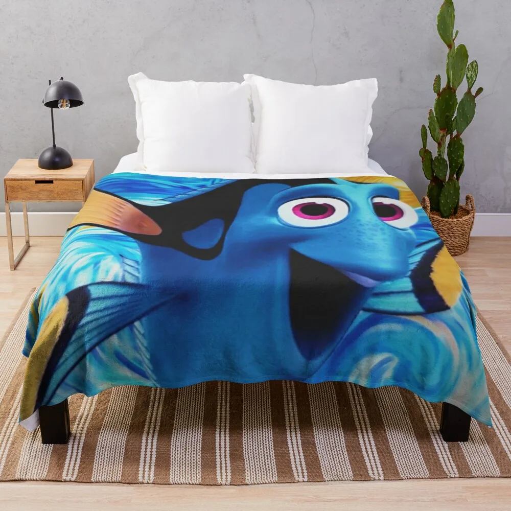 Dory Throw Blanket Flannel Blanket manga blankets and throws