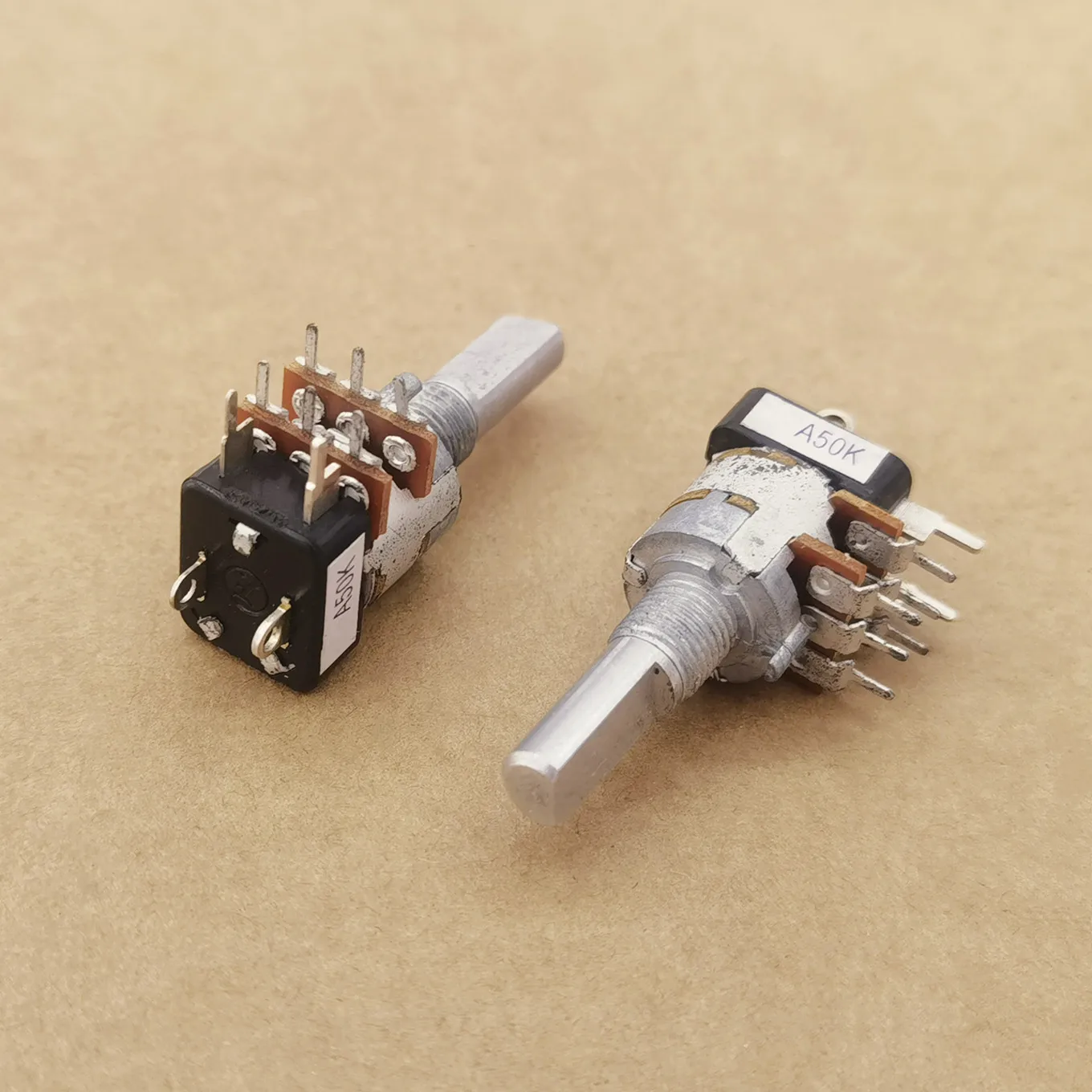 Original New 100% F 128 Dual with Switch Potentiometer A50K Handle Length 20MMF