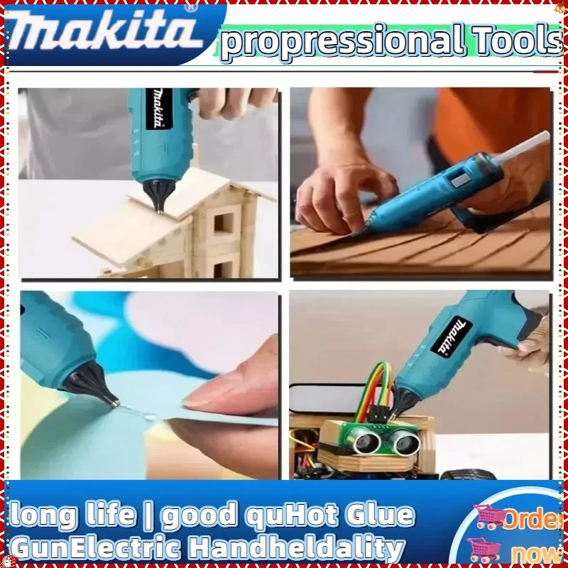 마키타 무선 전동 핫 글루 건 수리 DIY 도구 핫 멜트 용접기 핫 에어 건 안티 스칼드 노즐 마키타 배터리용