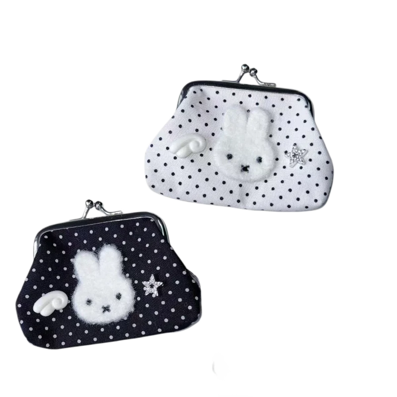 Cute Miffy Rabbit New Sweet Creative Cartoon Pattern Simple Fashionable Personalized Large Capacity Coin Purse Holiday Gift