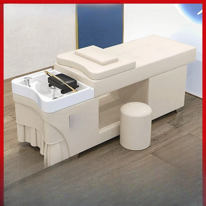 Factory Direct 2026 Beauty salon barber shop special head treatment bed water circulation with water heater fumigation massage i