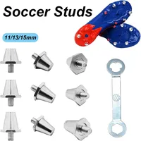 Soccer Shoes Studs Cleats Stable Football Rugby Studs Firm Ground Metal M5 Threaded Football Shoe Spikes for Athletic Sneakers