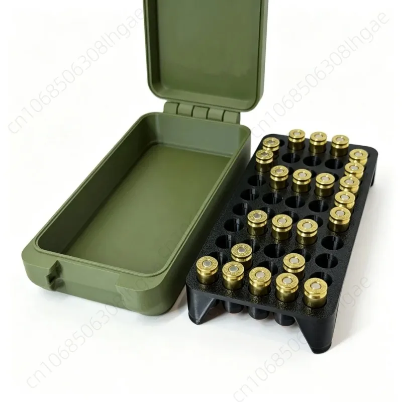 9MM Ammo Storage Case 50 Rounds, Essential Accessory for Shooting Training，Mini Ammo Storage Boxes Boys Love Gifts
