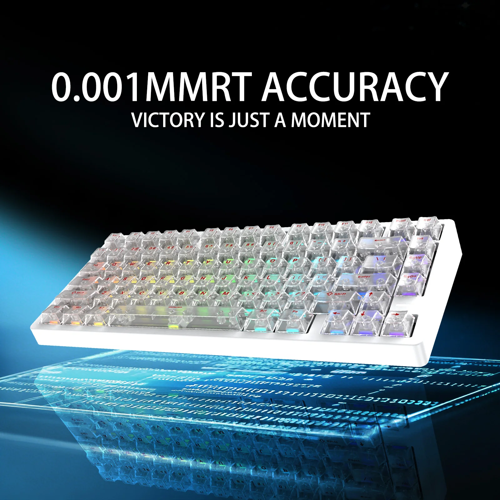 CAROTMAS Mars75/68 pro Magnetic Switch Gaming Keyboard 0.001mm Quick Trigger Mechanical Keyboard Hot Swap SOCD Wried/Wireless/Bt