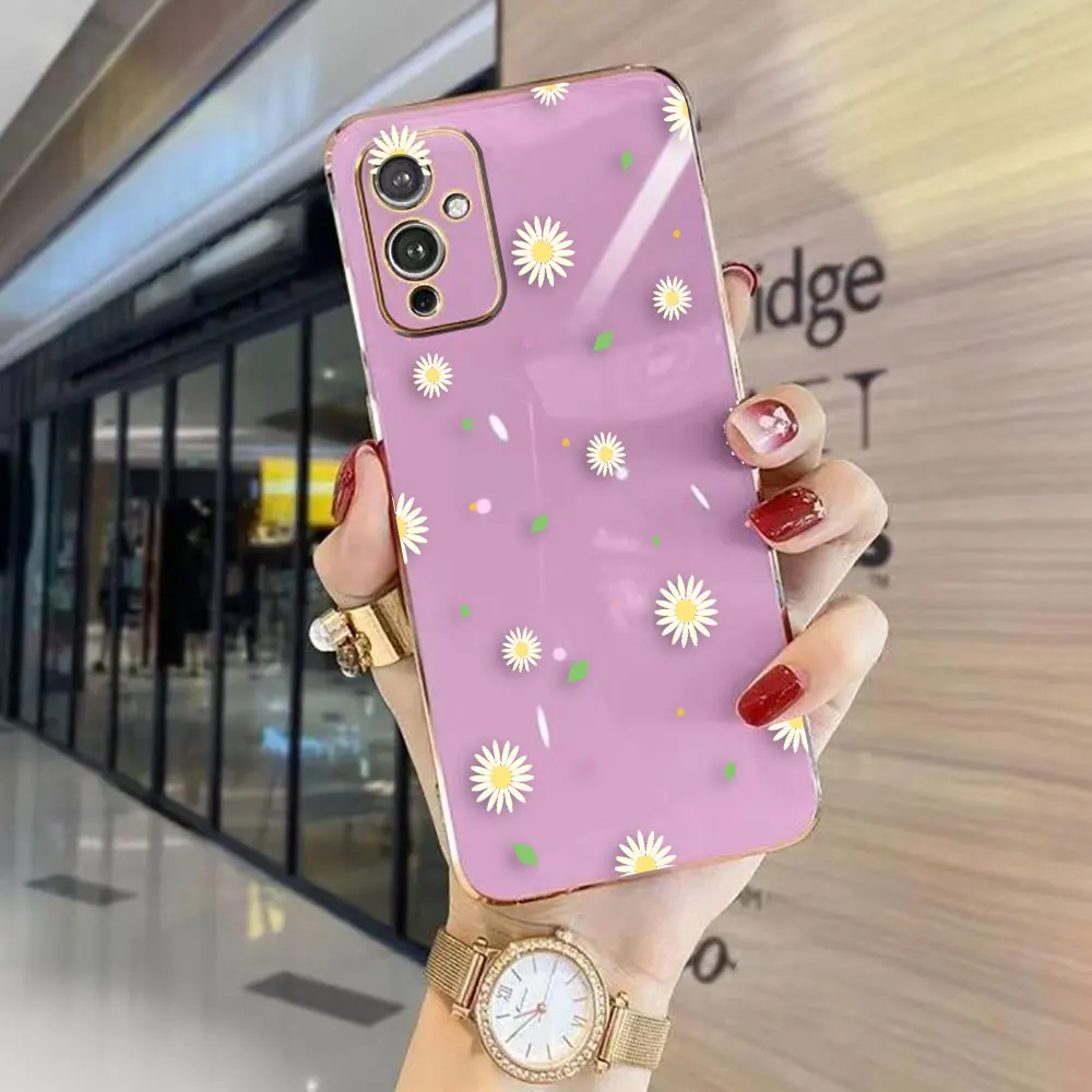 Cover Smooth E-TPU Phone Case Oneplus 8 8T 9 NORD CE 2 3 MOTO G8 G9 G22 G30 G Stylus 5G Case Beautiful Little Fragmented Flowers