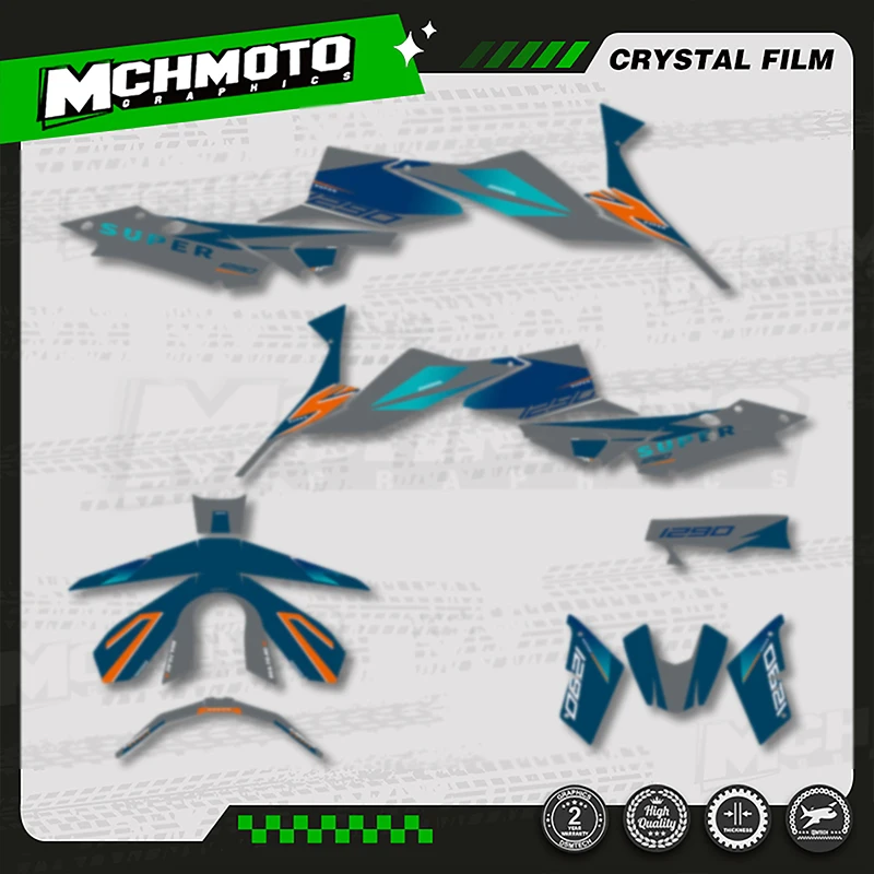 

MCHMFG Motorcycle Graphics Background Decals Stickers Kits For KTM 2020 2021 2022 Super Duke 1290 S R