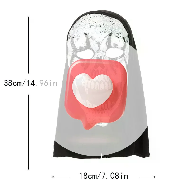 

Halloween Skeleton Scream Ghost Mask Cosplay Party Mask Props Latex Helmet Dress Up Party Costume Props Zombie Caps Mask