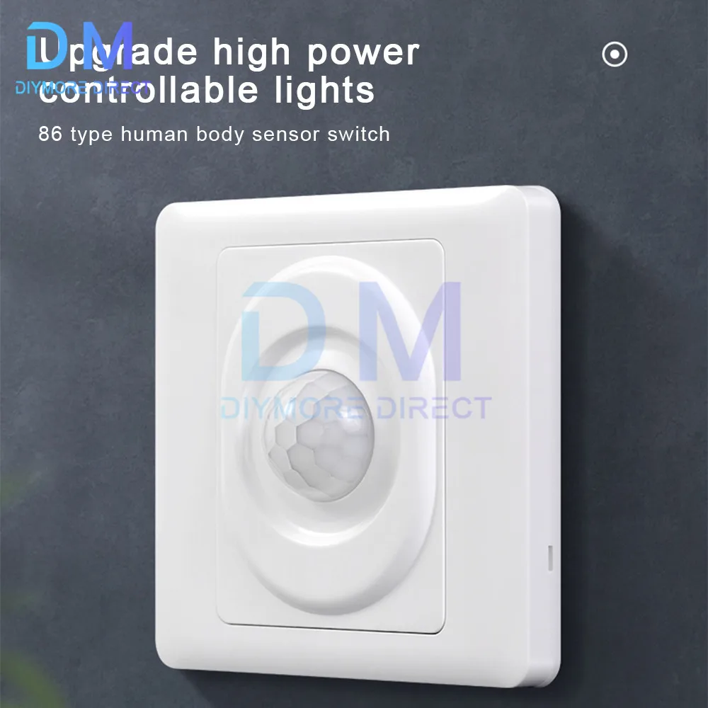 AC 180-220V Motion Sensor Switch PIR Infrared Auto Control LED Lamp Lighting Switch Smart Human Body Induction Detector