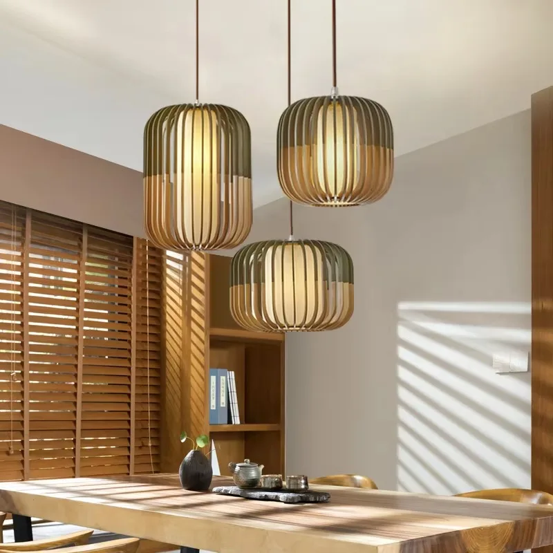 Designer Handmade Natural Rattan Chandelier Creative Desk Lamp Restaurant Hotel Creative Chandelier & Chandelier