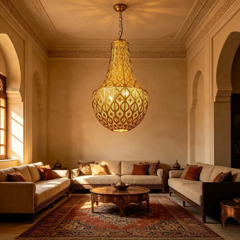 Moroccan Retro Hollow Out Pendent Lights Designer Artistic Atmosphere Decor Fixture Living Room Restaurant Bedroom Hanging Lamps