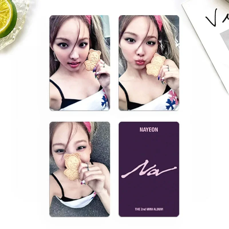 

3/4 шт. KPOP NAYEON SOLO альбом фотокарточка Nalo2 альбом специальная карта коллекция фанатов двусторонняя бумага случайные карты звезды периферийные устройства