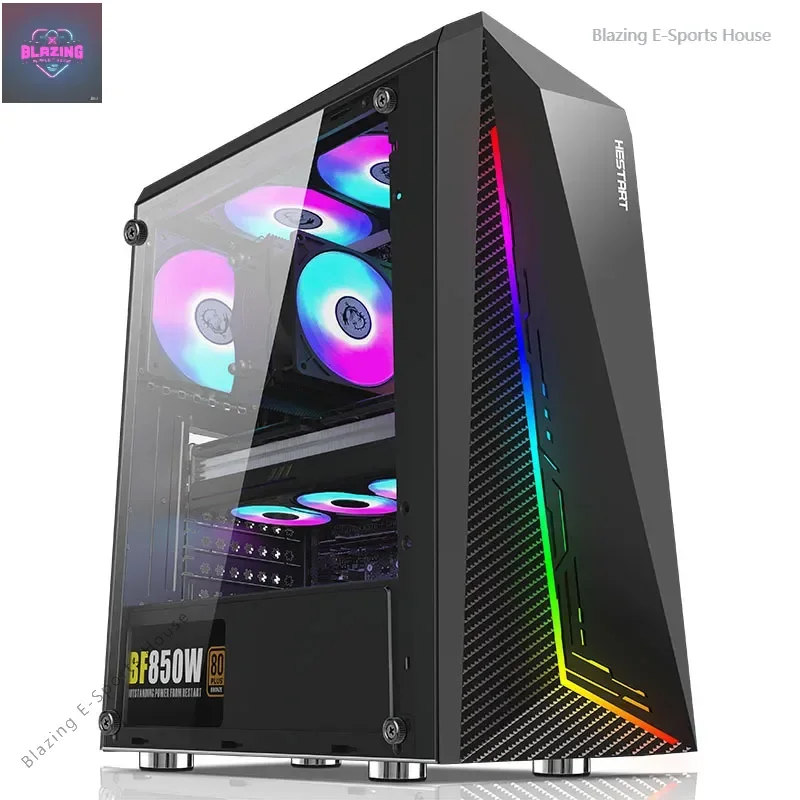 

Game home acrylic plate side through sea view room rgb light bar desktop computer host chassis atx chassis