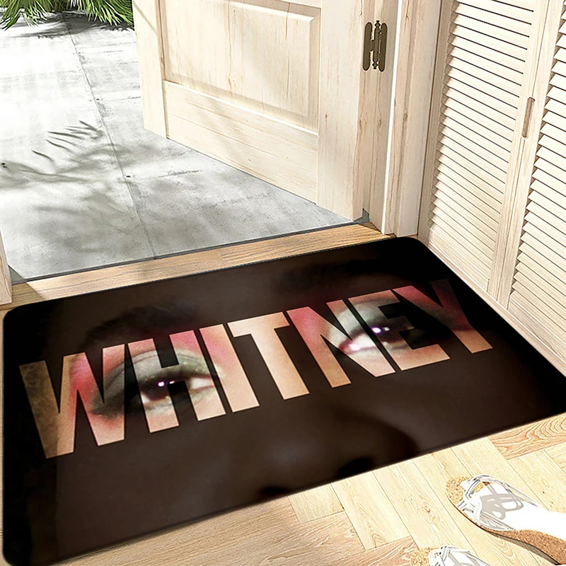 سجادة القدم ترحيب الكلمة حصيرة للمدخل Whitnays Houstons الحمام المدخل السجاد المطبخ المياه امتصاص السجاد رقيق ديكور المنزل #3