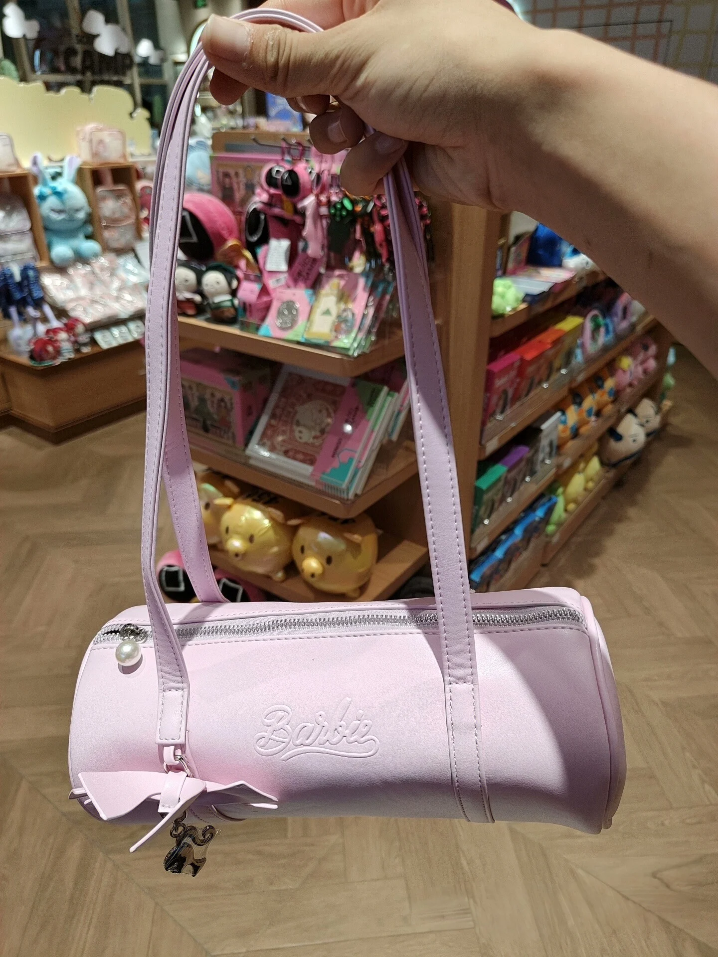 2025 Neue Barbie-inspirierte Prinzessin-Schultertasche mit hellrosa Schleife, elegante Geldbörse mit einem Riemen für Frauen und Mädchen, lässiges Party-Datumsgeschenk