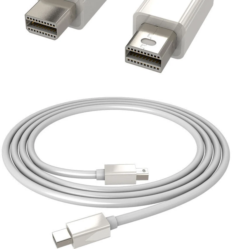 1.8M Mini DP to MiniDP Displayport 1080P Male to Male Cable dp adaptor For thunderbolt Macbook Mac Lenovo Dell