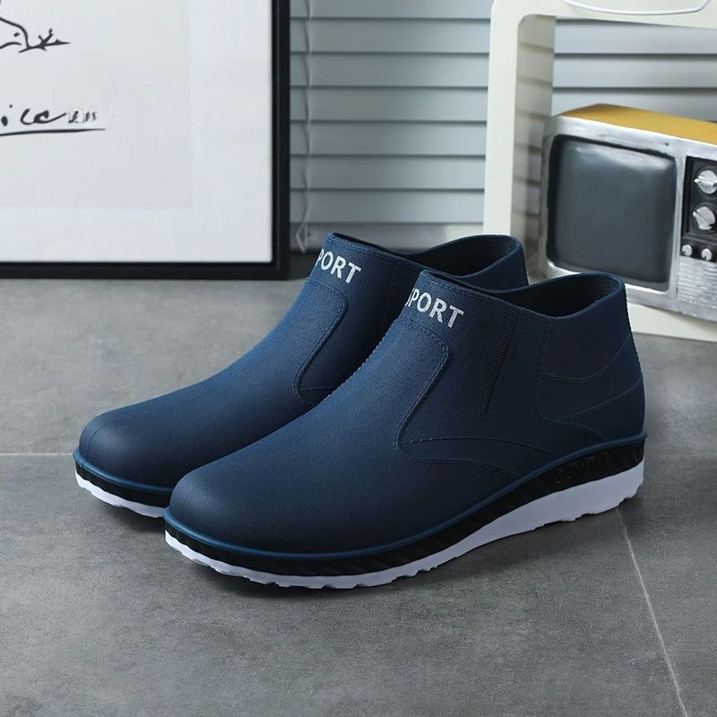 

Мужская обувь в корейском стиле, весенне-осенние удобные резиновые сапоги с алфавитом, увеличивающие рост, износостойкие садовые удобные непромокаемые сапоги для взрослых для мужчин