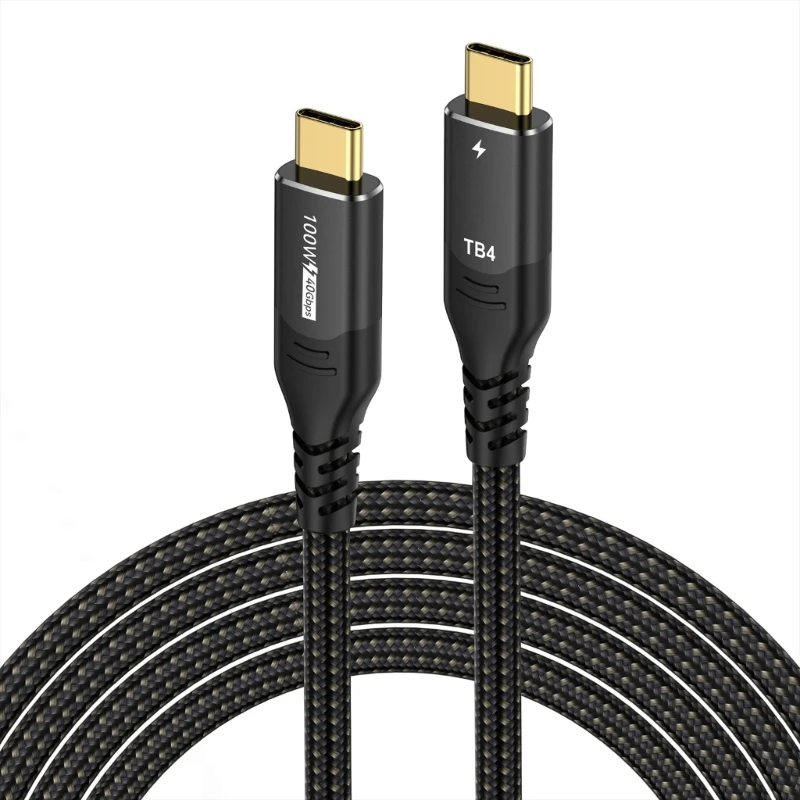 

DXAB Thunderbolt-compatible 4 Charging Cable USB 4 Support 8K/60Hz 4K/144Hz/120Hz
