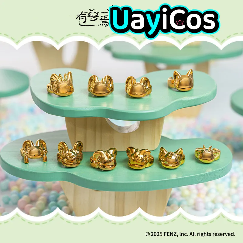 

In Stock Original Fabulous Beasts Rings For Women Ring Set Jewellery Anime Figure Game Toy Kids Halloween Gift Cosplay