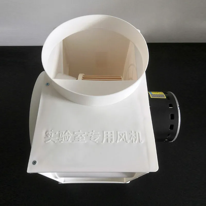 LX-250 220V PP Anti-Corrosion Centrifugal Fan Low Noise High Airflow Mini Fan For Lab Fume Hood Ventilation Cabinet