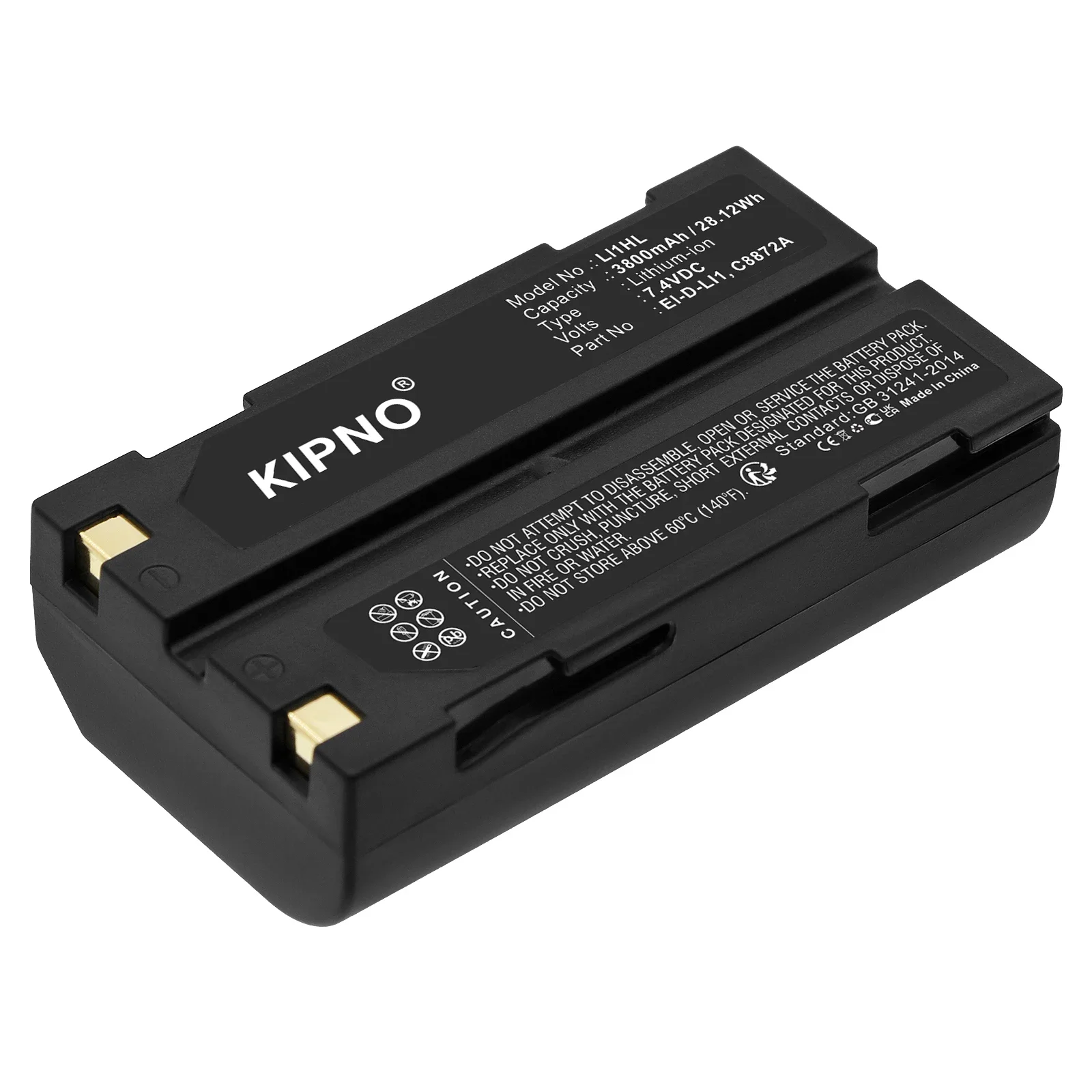 

KIPNO Survey,Test Battery 3800mAh MCR-1821J/1-H for BCI Capnocheck II Capnograph Pulse APS BC1071 CHC X91 X93 X900