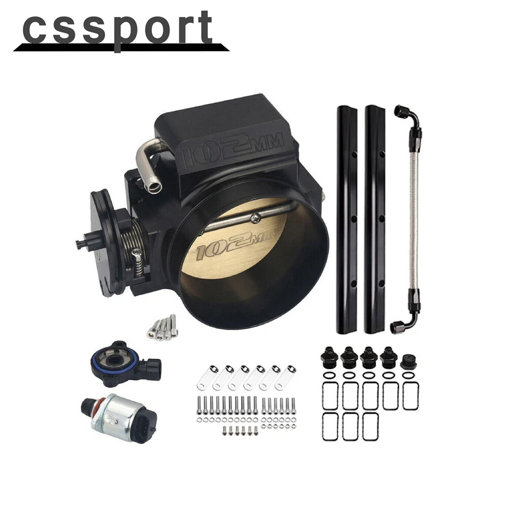 

102mm Low Intake Manifold LS1 LS2 LS6 4.8L 5.3L 5.7L w/ Fuel Rail Throttle Body