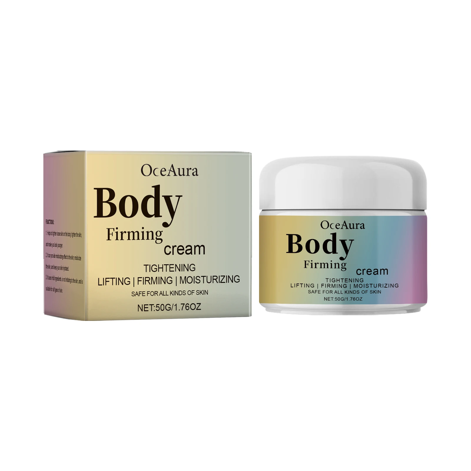 

Body Firming & Tightening Cream – Triple Action Lifting, Firming & Moisturizing– For All Skin Types – 50g/1.76oz