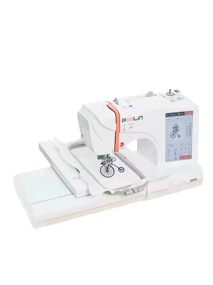 Smart-stitch S-1201 Compact Embroidery Machine with 12 Needles, 1200SPM Max Speed, 7“ Touch Screen, 9.5