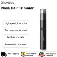 Xiaomi ShowSee Mini Electric Nose Hair Trimmer for Men Ear Hair Clipper Trimmer Shaver Cutter Low Noise Washable C1-BK