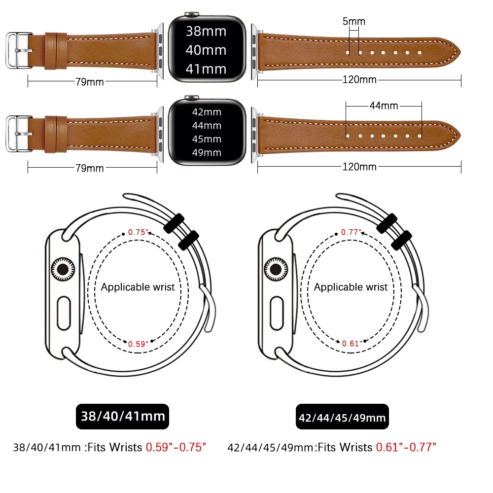 Herm è s leather strap for Apple Watch Band Ultra 49mm Series 8 7 6 5 4 3 2 1 SE 45mm 44mm 40mm Men Women Iwatch Dermis Bracelet