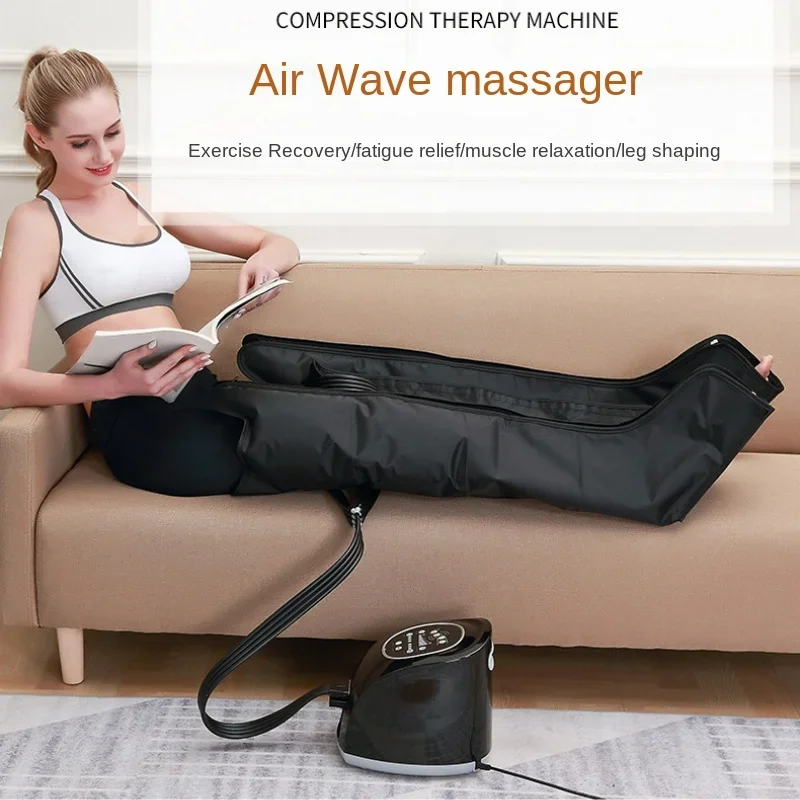 Compression Leg Massager - Air Wave Therapy for Thigh and Arm Relief, Pneumatic Muscle Soother, Air Compression Limb Relaxer